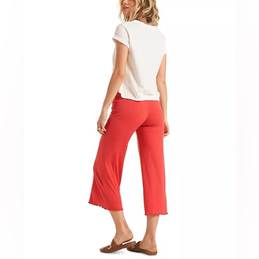 Billabong Easy Waves Pants Rib Knit Cropped size S - Picture 3 of 12